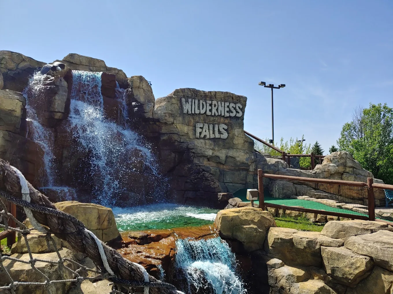Wilderness Falls waterfall course