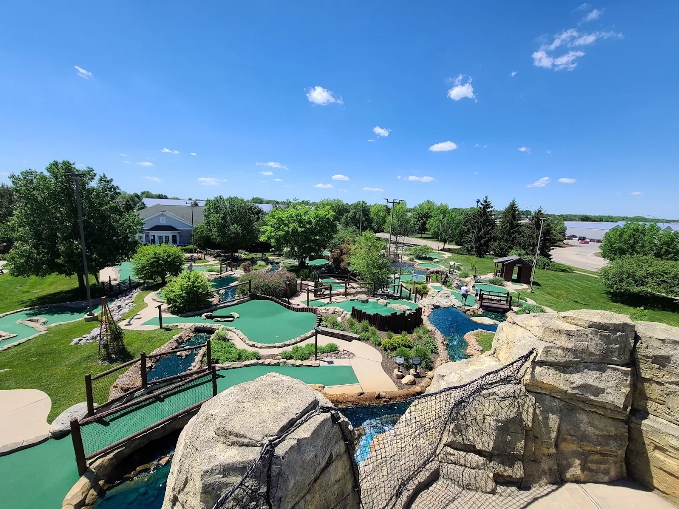 Aerial view of the Wilderness Falls course
